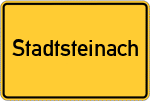 Place name sign Stadtsteinach