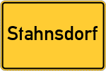 Place name sign Stahnsdorf