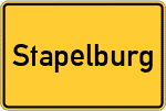 Place name sign Stapelburg