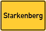 Place name sign Starkenberg