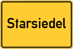Place name sign Starsiedel
