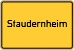 Place name sign Staudernheim
