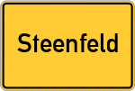 Place name sign Steenfeld