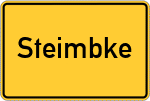 Place name sign Steimbke