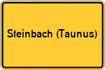 Place name sign Steinbach (Taunus)