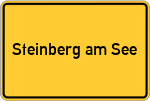 Place name sign Steinberg am See