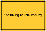 Place name sign Steinburg bei Naumburg