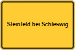 Place name sign Steinfeld bei Schleswig
