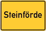 Place name sign Steinförde