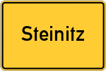 Place name sign Steinitz, Altmark