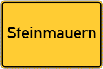 Place name sign Steinmauern