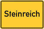 Place name sign Steinreich