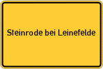 Place name sign Steinrode bei Leinefelde