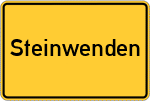 Place name sign Steinwenden