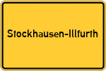 Place name sign Stockhausen-Illfurth