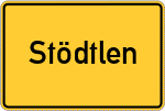 Place name sign Stödtlen