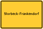 Place name sign Storbeck-Frankendorf