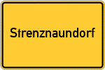 Place name sign Strenznaundorf