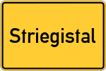 Place name sign Striegistal