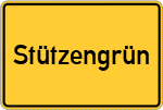 Place name sign Stützengrün