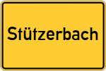 Place name sign Stützerbach