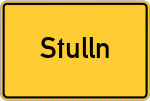 Place name sign Stulln