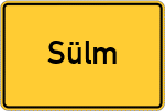 Place name sign Sülm