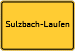 Place name sign Sulzbach-Laufen