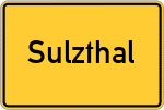 Place name sign Sulzthal