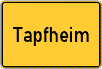 Place name sign Tapfheim