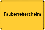 Place name sign Tauberrettersheim