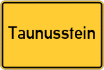 Place name sign Taunusstein