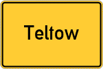 Place name sign Teltow