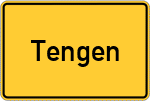Place name sign Tengen
