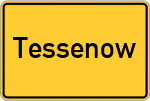 Place name sign Tessenow