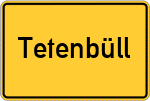 Place name sign Tetenbüll