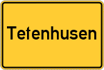 Place name sign Tetenhusen