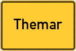 Place name sign Themar