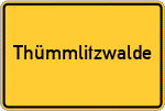 Place name sign Thümmlitzwalde