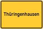Place name sign Thüringenhausen