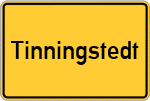 Place name sign Tinningstedt