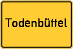 Place name sign Todenbüttel