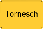 Place name sign Tornesch