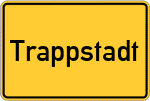 Place name sign Trappstadt