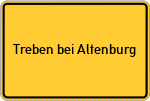 Place name sign Treben bei Altenburg
