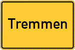 Place name sign Tremmen