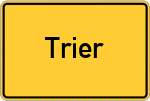 Place name sign Trier