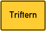 Place name sign Triftern