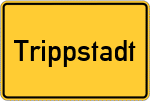Place name sign Trippstadt