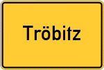 Place name sign Tröbitz